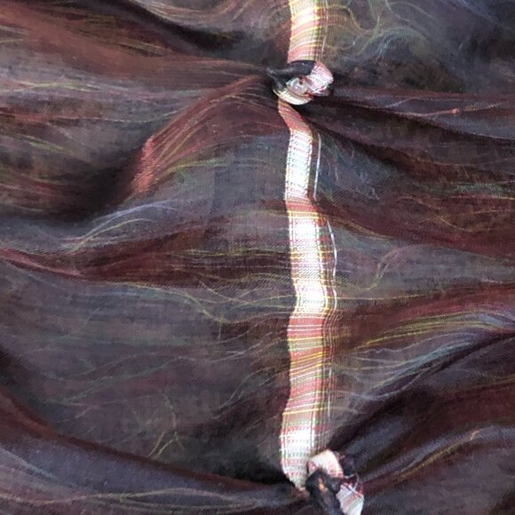 Handcrafted Rosette Tie Dye Silk Scarf - Picture 8 of 9
